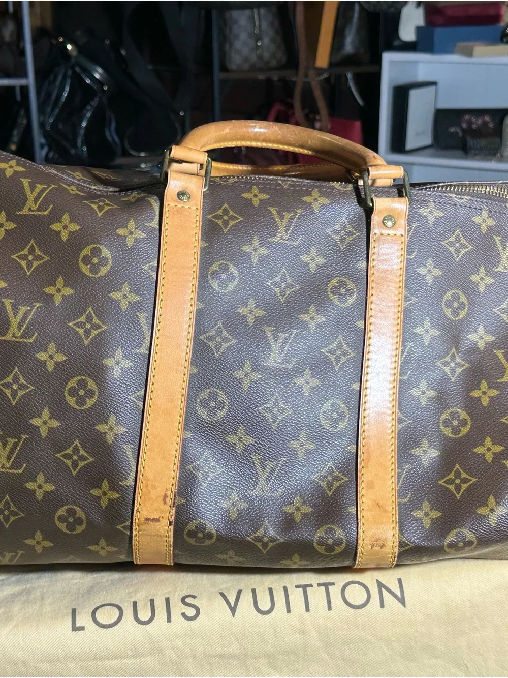 Louis Vuitton Monogram Keepall 55 Duffel